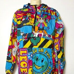 Reason Multicolor Graphic Windbreaker